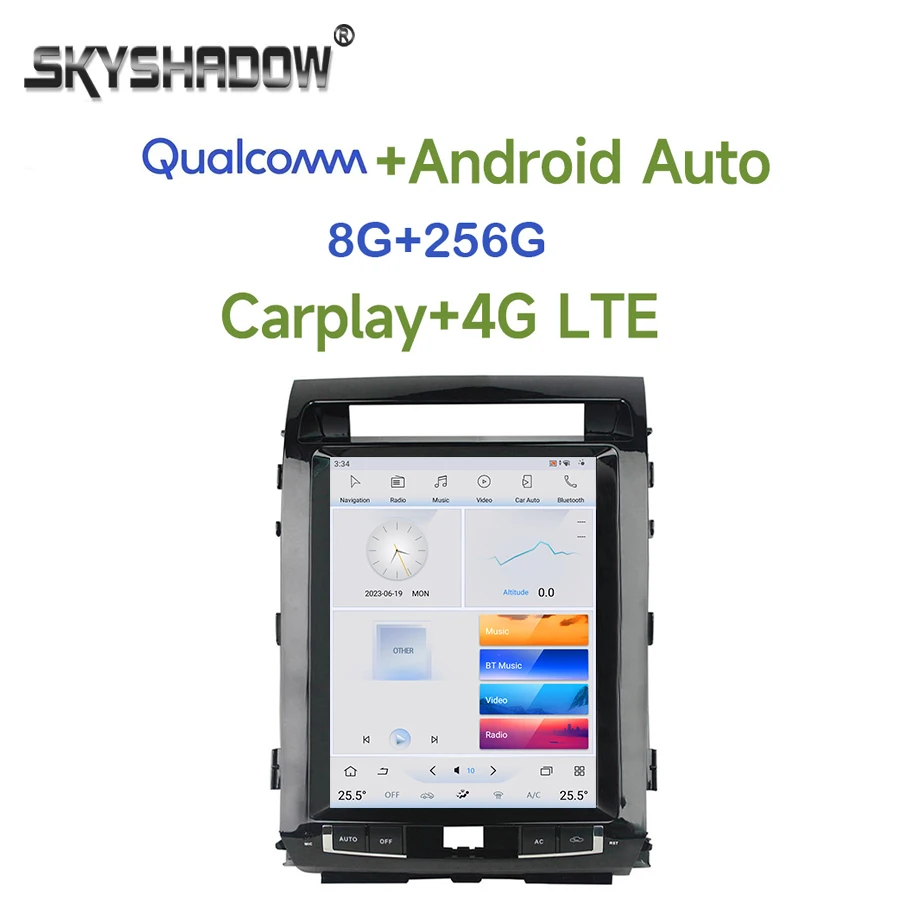Tesla Qualcomm Carplay Auto Car DVD Player Android 11 8G+256G 4G SIM Wifi Bluetooth RADIO GPS For Toyota land cruiser 2007-2015
Tesla Qualcomm Carplay Auto Car DVD Player Android 11 8G+256G 4G SIM Wifi Bluetooth RADIO GPS For Toyota land cruiser 2007-2015