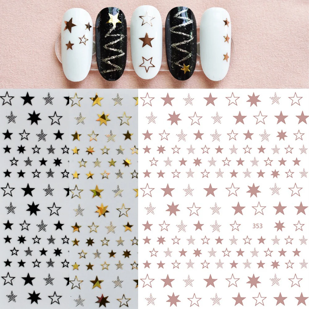 2022 New DIY Star Decal Nails Art Adhesive Sticker Ultra-thin Shiny 5-Point Star Nail Slider Manicure Decal Accessories for Nail
2022 New DIY Star Decal Nails Art Adhesive Sticker Ultra-thin Shiny 5-Point Star Nail Slider Manicure Decal Accessories for Nail