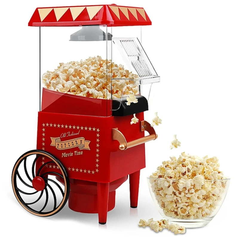 Popcorn Maker,Hot Air Popcorn Machine Vintage Tabletop Electric Popcorn Popper, Healthy And Quick Snack For Home EU Plug
Popcorn Maker,Hot Air Popcorn Machine Vintage Tabletop Electric Popcorn Popper, Healthy And Quick Snack For Home EU Plug