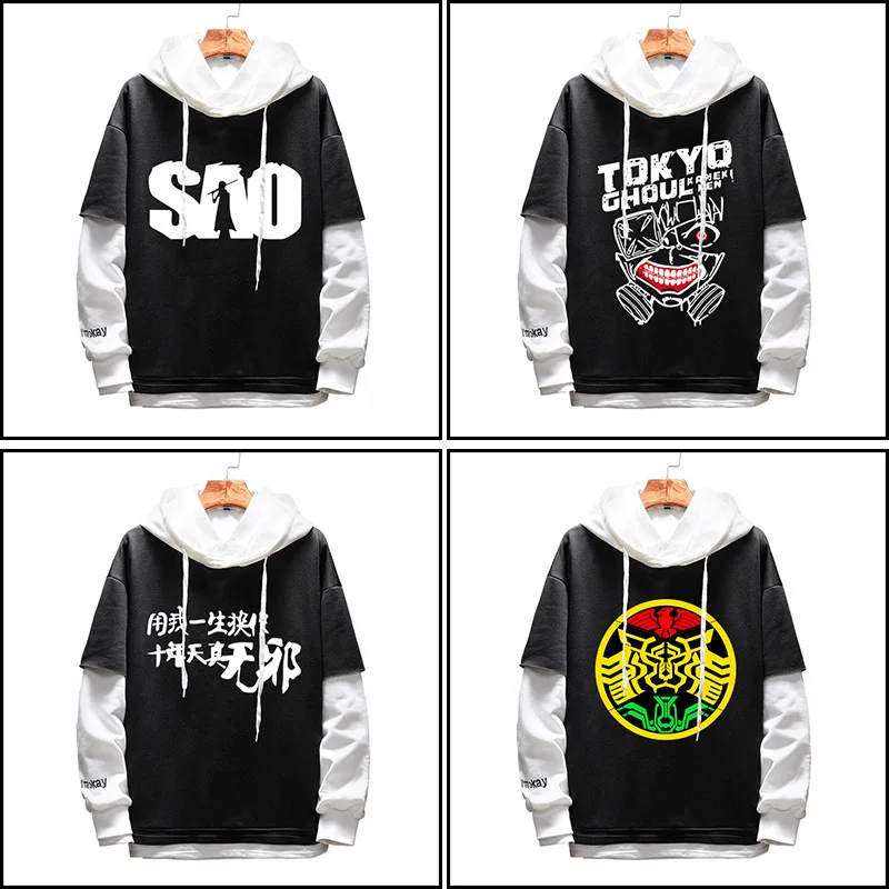 Sword Art Online/SAO Tokyo Ghoul Masked Rider/Kamen Rider Coat Hoodies Costume Jacket Fake Two Pieces Sweatshirt
Sword Art Online/SAO Tokyo Ghoul Masked Rider/Kamen Rider Coat Hoodies Costume Jacket Fake Two Pieces Sweatshirt