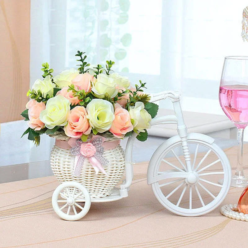 Bicycle Decorative Flower Basket Artificial Flower Potted Plants Plastic Tricycle Design Coffee Table Wine Cabinet home Decor
Bicycle Decorative Flower Basket Artificial Flower Potted Plants Plastic Tricycle Design Coffee Table Wine Cabinet home Decor