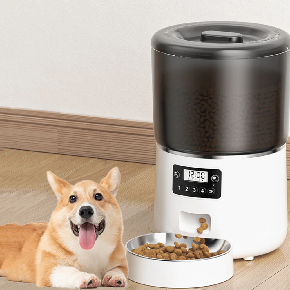 4L Automatic Pet Feeder Cat Food Dispenser Accessories Remote Control Smart Auto Feeder For Cats Dogs Pet Dry Food
4L Automatic Pet Feeder Cat Food Dispenser Accessories Remote Control Smart Auto Feeder For Cats Dogs Pet Dry Food