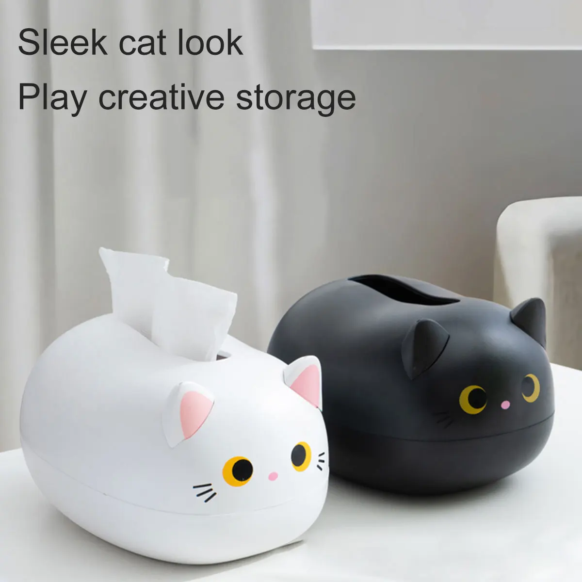 Tissue Box Cute Cat Tissue Box Napkin Storage Box Nordic Style Home Decoration Multi-Functional Facial Tissue Dispenser Holder
Tissue Box Cute Cat Tissue Box Napkin Storage Box Nordic Style Home Decoration Multi-Functional Facial Tissue Dispenser Holder