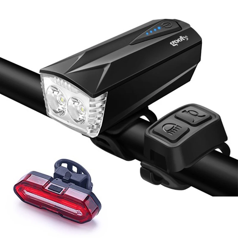 LED Bike Lights Tail Light Set Bicycle Headlight USB Charging With Horn T6 Front Light Night Riding Flashlight Cycling Equipment 
LED Bike Lights Tail Light Set Bicycle Headlight USB Charging With Horn T6 Front Light Night Riding Flashlight Cycling Equipment