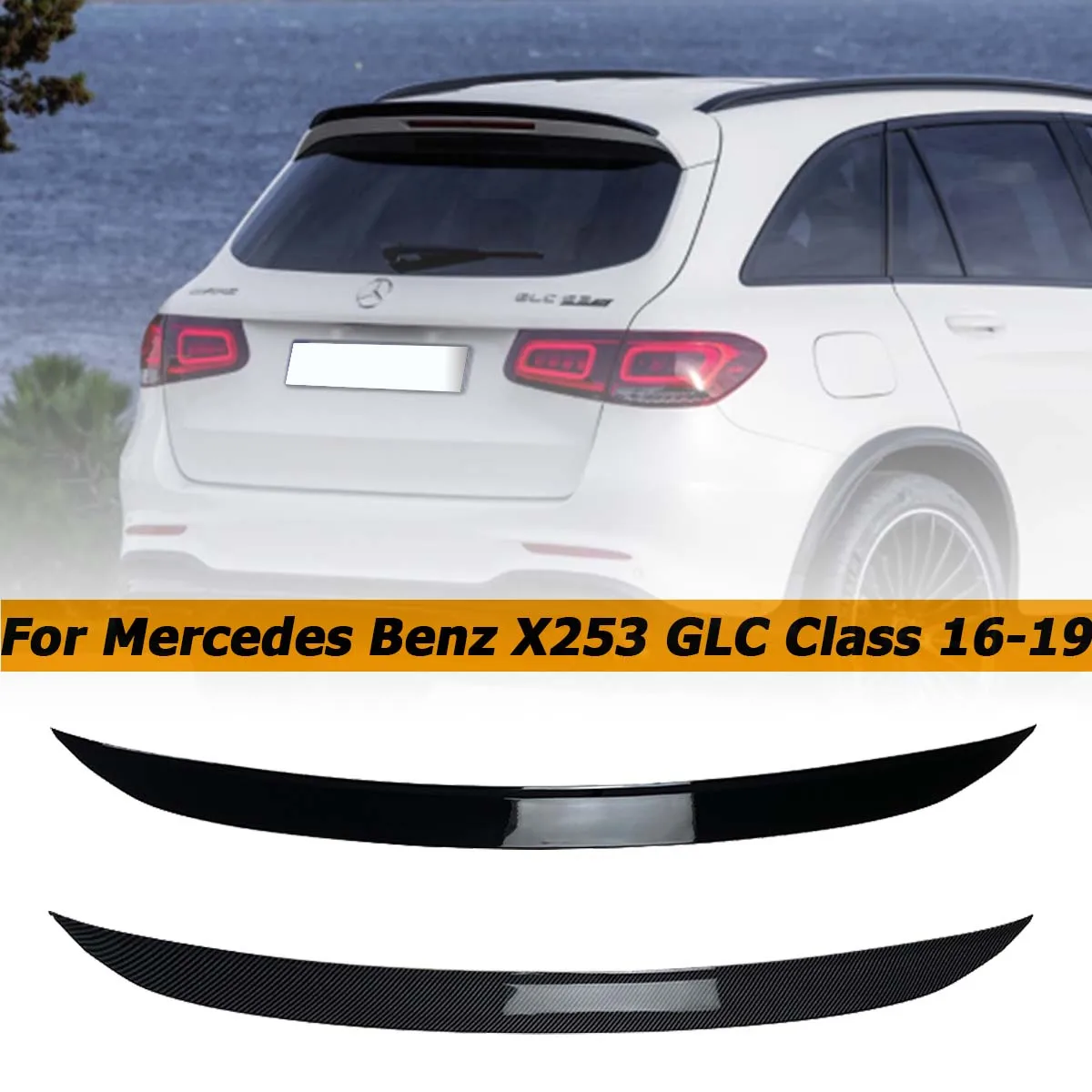 Задний спойлер для Mercedes Benz X253 GLC Class GLC200 GLC43 GLC63 AMG 2016-2019, крыло багажника, отражатель крыши, автомобильные аксессуары
Задний спойлер для Mercedes Benz X253 GLC Class GLC200 GLC43 GLC63 AMG 2016-2019, крыло багажника, отражатель крыши, автомобильные аксессуары