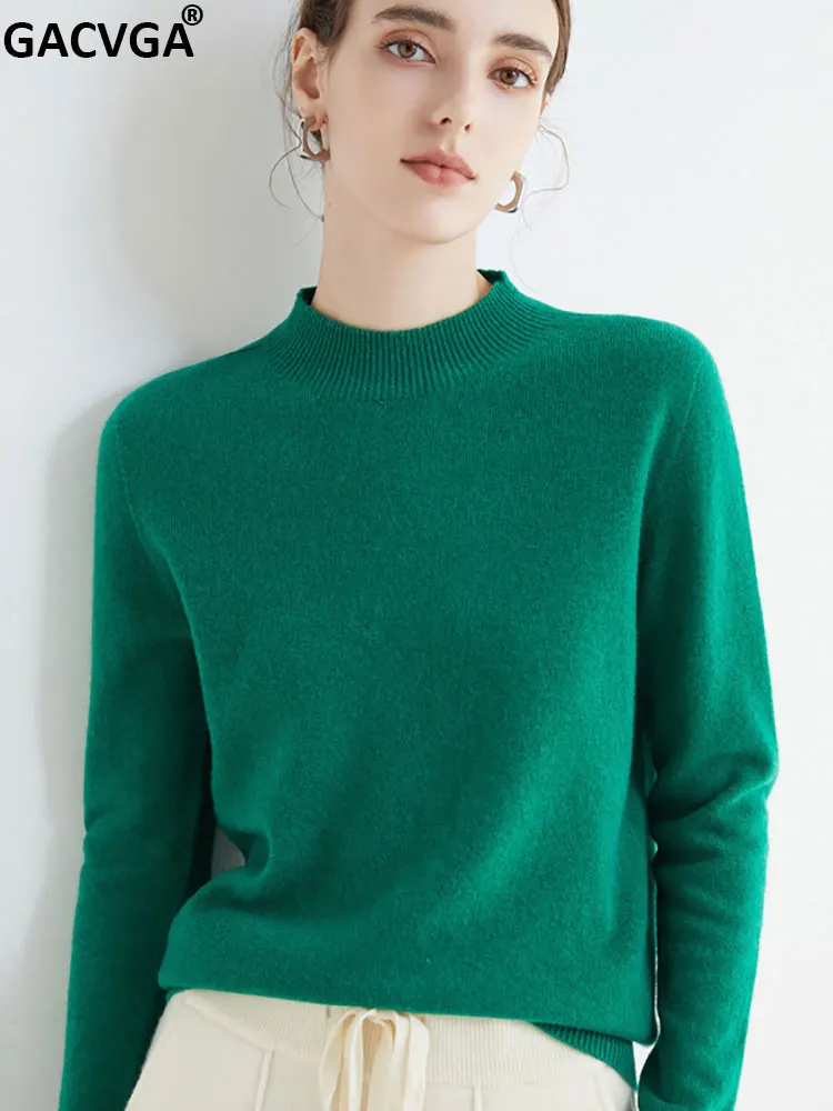 GACVGA 100% Merino Wool Sweater Soft Warm Cashmere Knit Ladies Pullover Turtleneck Jumper 2022 Autumn Winter Women Sweaters
GACVGA 100% Merino Wool Sweater Soft Warm Cashmere Knit Ladies Pullover Turtleneck Jumper 2022 Autumn Winter Women Sweaters