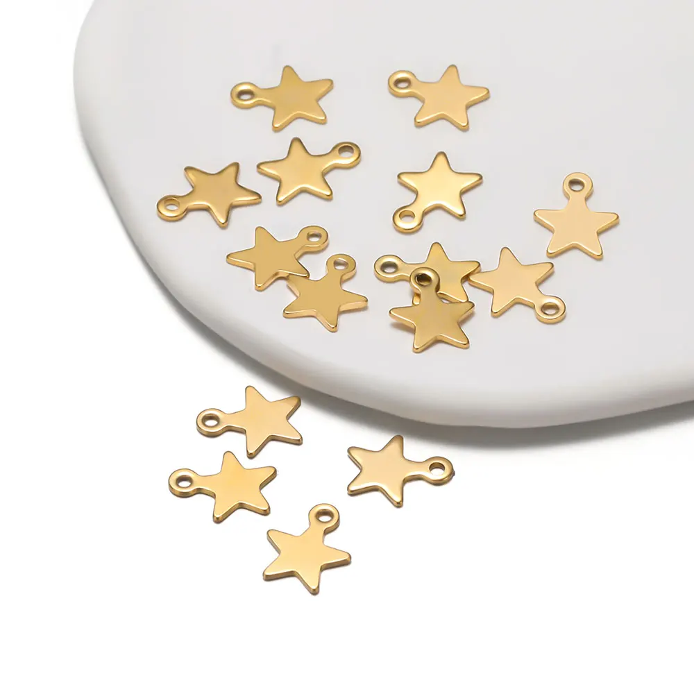 40Pcs Stainless Steel Flat Tiny Star Charms End Tail Charms Pendant for DIY Bracelet Jewelry Making Wholesale
40Pcs Stainless Steel Flat Tiny Star Charms End Tail Charms Pendant for DIY Bracelet Jewelry Making Wholesale