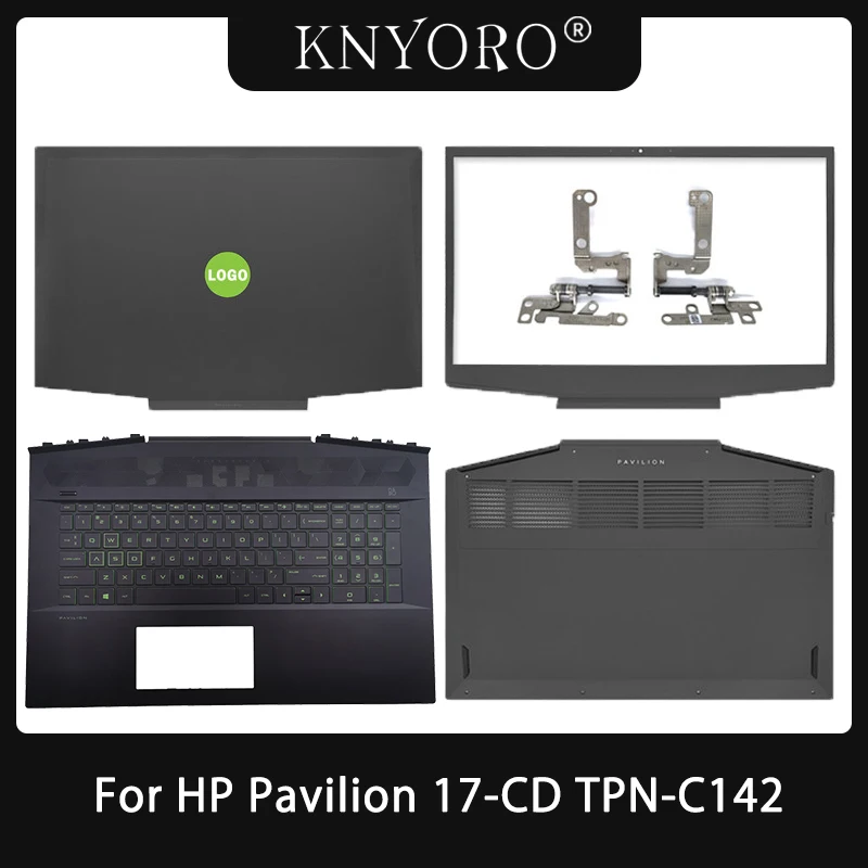 

Новинка, планшетофон для ноутбука HP Pavilion Gaming 17-CD, телефон с диагональю 17,3 дюйма, задняя крышка ЖК-дисплея, подставка для рук, нижняя деталь, петли, верхняя часть