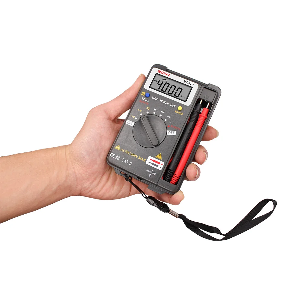 Digital Multimeter ZOYI VC921 3 3/4 Personal Mini Digital Multimeter Handheld Pocket capacitance resistance frequency tester 
Digital Multimeter ZOYI VC921 3 3/4 Personal Mini Digital Multimeter Handheld Pocket capacitance resistance frequency tester