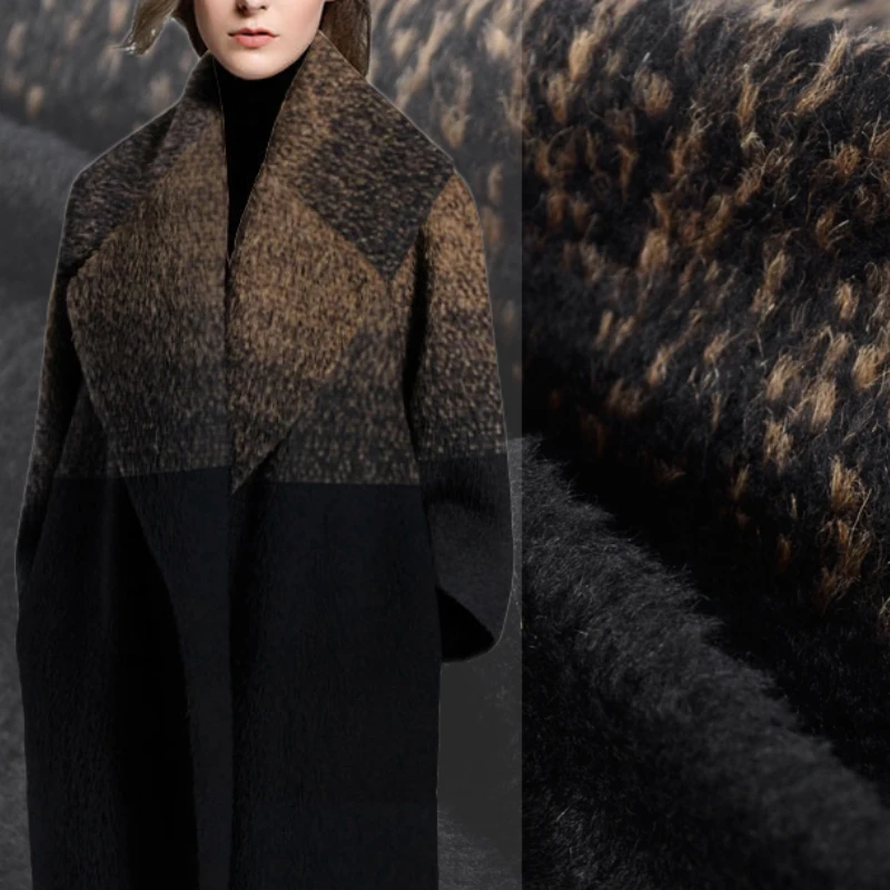 Ткань с градиентом альпака, Осень-зима, черное верблюжье пальто, модный костюм «сделай сам», швейный дизайн, оптовая продажа, материал, мягка...
Ткань с градиентом альпака, Осень-зима, черное верблюжье пальто, модный костюм «сделай сам», швейный дизайн, оптовая продажа, материал, мягка...