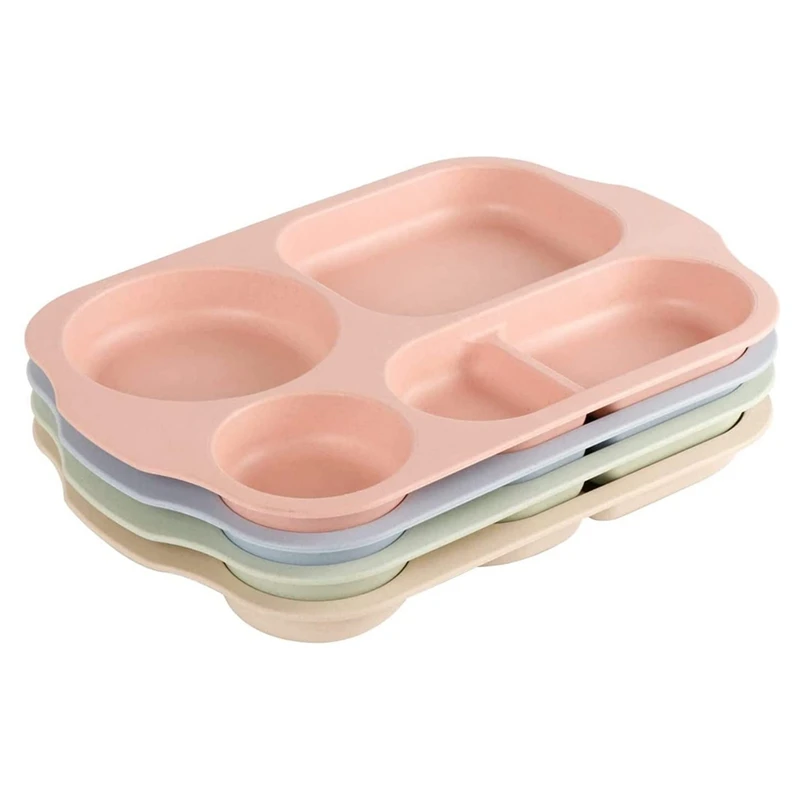 HOT SALE Dinner Plate Set Of 4 Split Plates 5 Compartments Plastic Plate Cutlery For Adults Kids Microwave And Dishwasher Safe
HOT SALE Dinner Plate Set Of 4 Split Plates 5 Compartments Plastic Plate Cutlery For Adults Kids Microwave And Dishwasher Safe
