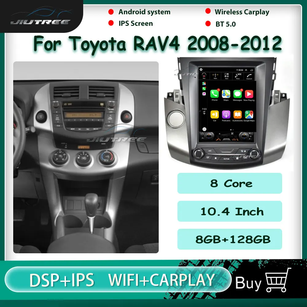 Автомагнитола для Toyota RAV4 RAV 4 2008 2009 2010 2011 2012, мультимедийная навигация, Android 10, 2din, Авторадио для CarPlay, стерео
Автомагнитола для Toyota RAV4 RAV 4 2008 2009 2010 2011 2012, мультимедийная навигация, Android 10, 2din, Авторадио для CarPlay, стерео