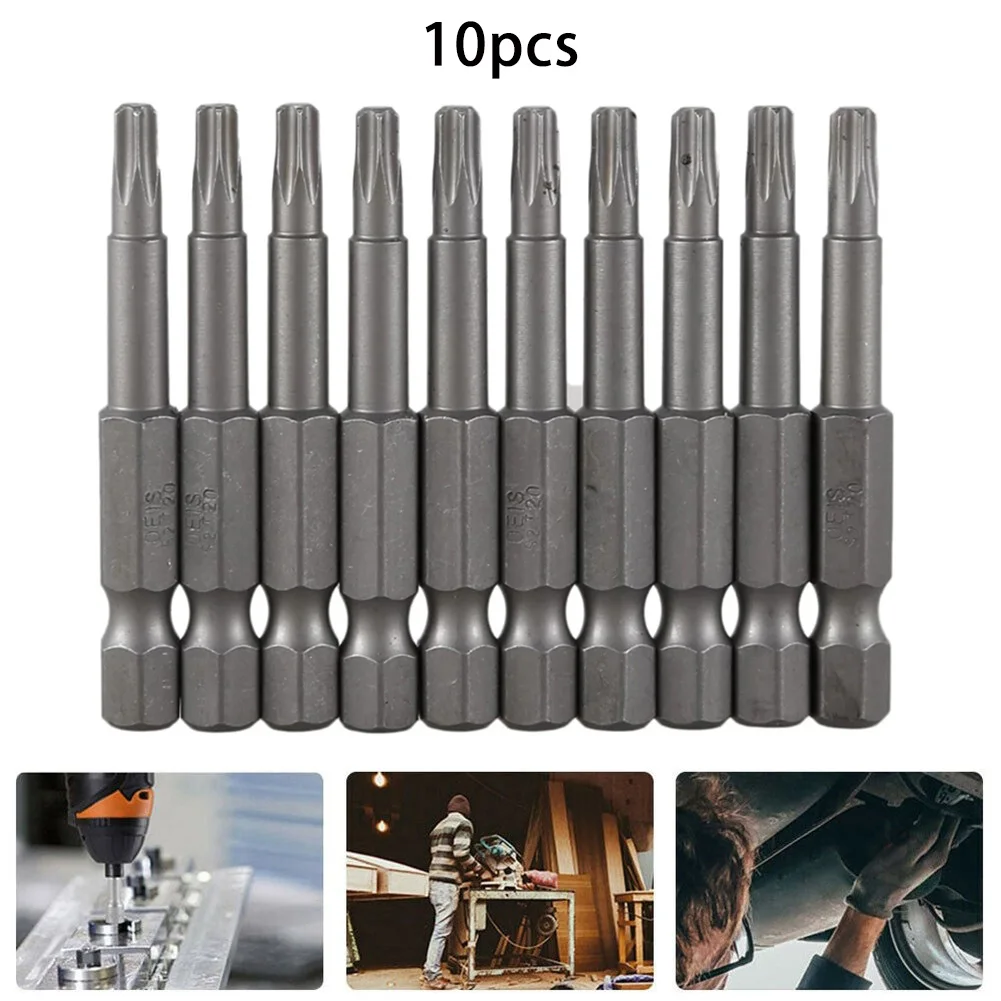 10Pcs Alloy Steel 50mm Long Torx Screwdriver Bit 6.35mm Hexagon Handle T20 Magnetic Tip Screwdrivers Kit Drill Bit Hand Tools
10Pcs Alloy Steel 50mm Long Torx Screwdriver Bit 6.35mm Hexagon Handle T20 Magnetic Tip Screwdrivers Kit Drill Bit Hand Tools