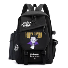 The Vampire Dies in No Time Anime Draluc Large School Bags For Teenage Student Bookbag Backpack