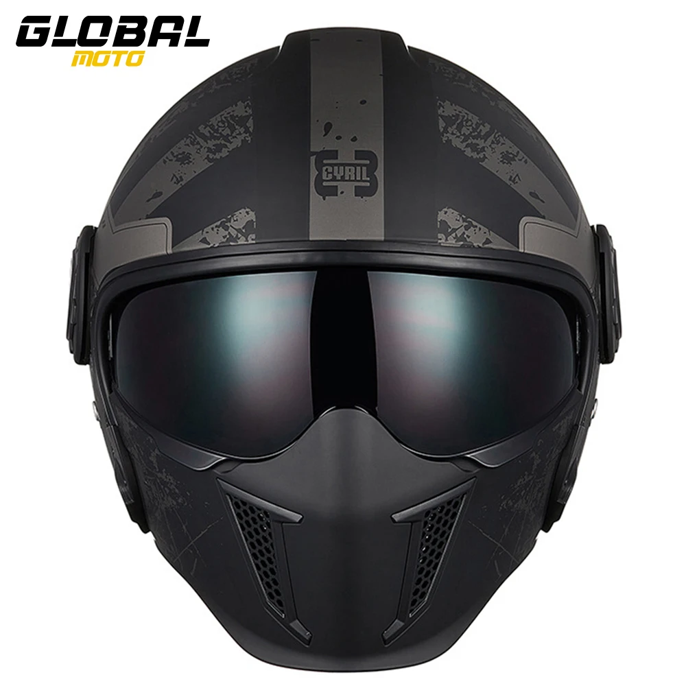 Motorcycle Helmet Retro Can Be Modified Detachable Windshield Goggles Mask Breathable Drop Resistance DOT ECE Certification
Motorcycle Helmet Retro Can Be Modified Detachable Windshield Goggles Mask Breathable Drop Resistance DOT ECE Certification