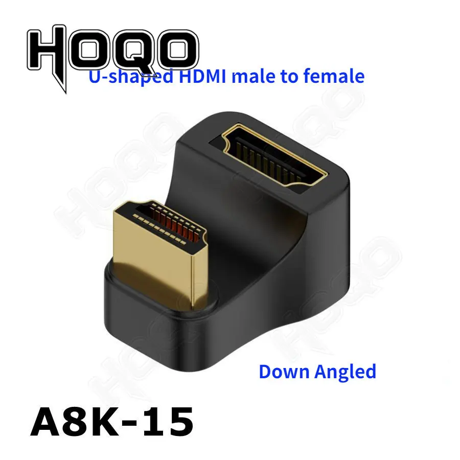180 Degree Angled U-shaped standard HDMI-compatible Converter HDTV Male to HDMI Female Extension8K 60Hz 4K UHD Adapter
180 Degree Angled U-shaped standard HDMI-compatible Converter HDTV Male to HDMI Female Extension8K 60Hz 4K UHD Adapter