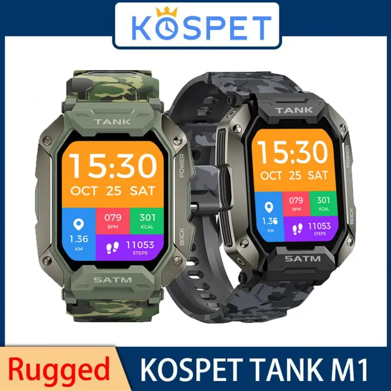 New Smartwatch 2022 KOSPET TANK M1 Rugged Outdoor Smart Watch Blood Pressure 5ATM IP69K Bluetooth-compatible Smartwatch For Men
New Smartwatch 2022 KOSPET TANK M1 Rugged Outdoor Smart Watch Blood Pressure 5ATM IP69K Bluetooth-compatible Smartwatch For Men