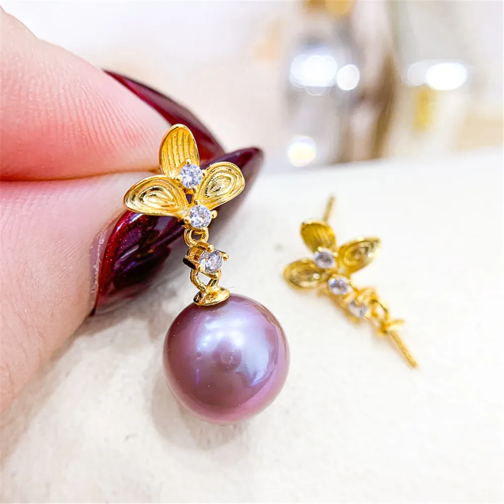 S925 Sterling Silver Pearl Beads Stud Earrings Setting Base Diy Jewelry Making Findings&Components
S925 Sterling Silver Pearl Beads Stud Earrings Setting Base Diy Jewelry Making Findings&Components