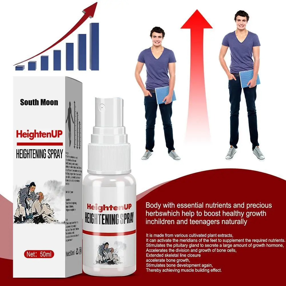 50ml Height Growth Spray Body Bone Growth Increase Height Essential Oil Grow Taller Promote Bone Growth Herbal Oils
50ml Height Growth Spray Body Bone Growth Increase Height Essential Oil Grow Taller Promote Bone Growth Herbal Oils
