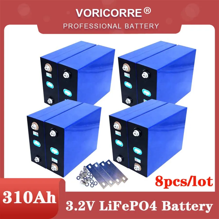 8pcs 3.2v 310Ah 280Ah 135Ah Lifepo4 Rechargeable Battery Lithium Iron Phosphate Solar Cell 12v 24v Off-grid Solar Wind Tax Free
8pcs 3.2v 310Ah 280Ah 135Ah Lifepo4 Rechargeable Battery Lithium Iron Phosphate Solar Cell 12v 24v Off-grid Solar Wind Tax Free