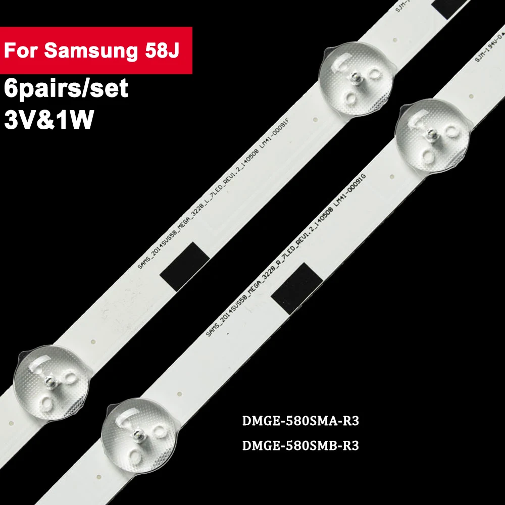6 пар светодиодных лент для подсветки телевизора Samsung 58J UE58H5200AWXXN UE58J5000AWXXH UE58J5000AWXZF UE58J5002AKXXH UE58J5200AKXRU
6 пар светодиодных лент для подсветки телевизора Samsung 58J UE58H5200AWXXN UE58J5000AWXXH UE58J5000AWXZF UE58J5002AKXXH UE58J5200AKXRU