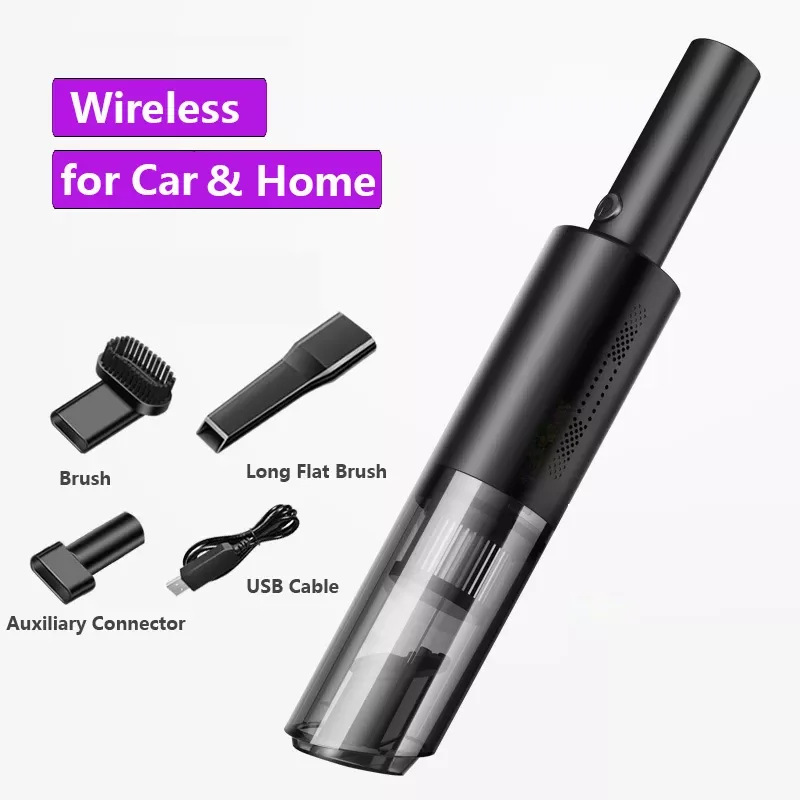 Portable Wireless Car Vacuum Cleaner with Handheld Vacuum Cleaner Car Household Dual-use 120W 6000pa Strong Suction Mini Cleaner
Portable Wireless Car Vacuum Cleaner with Handheld Vacuum Cleaner Car Household Dual-use 120W 6000pa Strong Suction Mini Cleaner