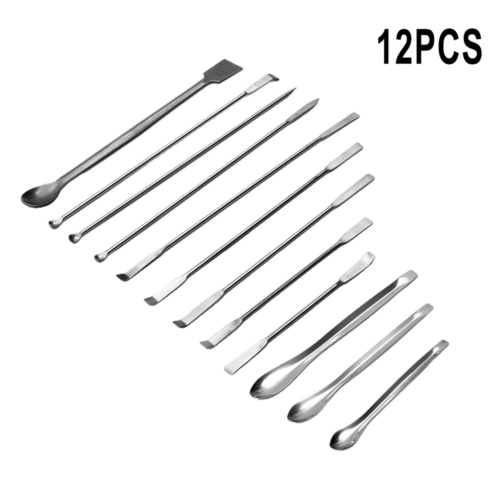 12Pcs Stainless Steel Lab Spatula Micro Spoon Laboratory Equipment Sampling Spoon Mixing Spat Measuring Spatula Scoop
12Pcs Stainless Steel Lab Spatula Micro Spoon Laboratory Equipment Sampling Spoon Mixing Spat Measuring Spatula Scoop