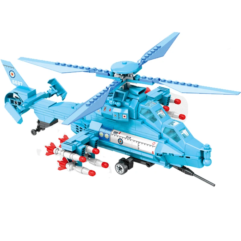 389PCS WZ-19 Helicopters Fighter Building Block Military Army City Plane Airplane Model Bricks Construction Children Toy
389PCS WZ-19 Helicopters Fighter Building Block Military Army City Plane Airplane Model Bricks Construction Children Toy
