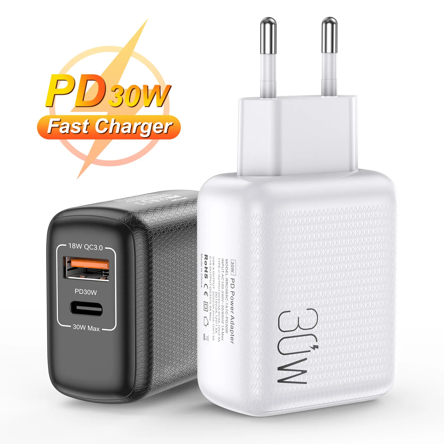 PD 30W USB C Quick Charge PD QC 3.0 Type C Fast Charging For iPhone 12 Pro Samsung Xiaomi redmi Wall Mobile Phone Charger
PD 30W USB C Quick Charge PD QC 3.0 Type C Fast Charging For iPhone 12 Pro Samsung Xiaomi redmi Wall Mobile Phone Charger