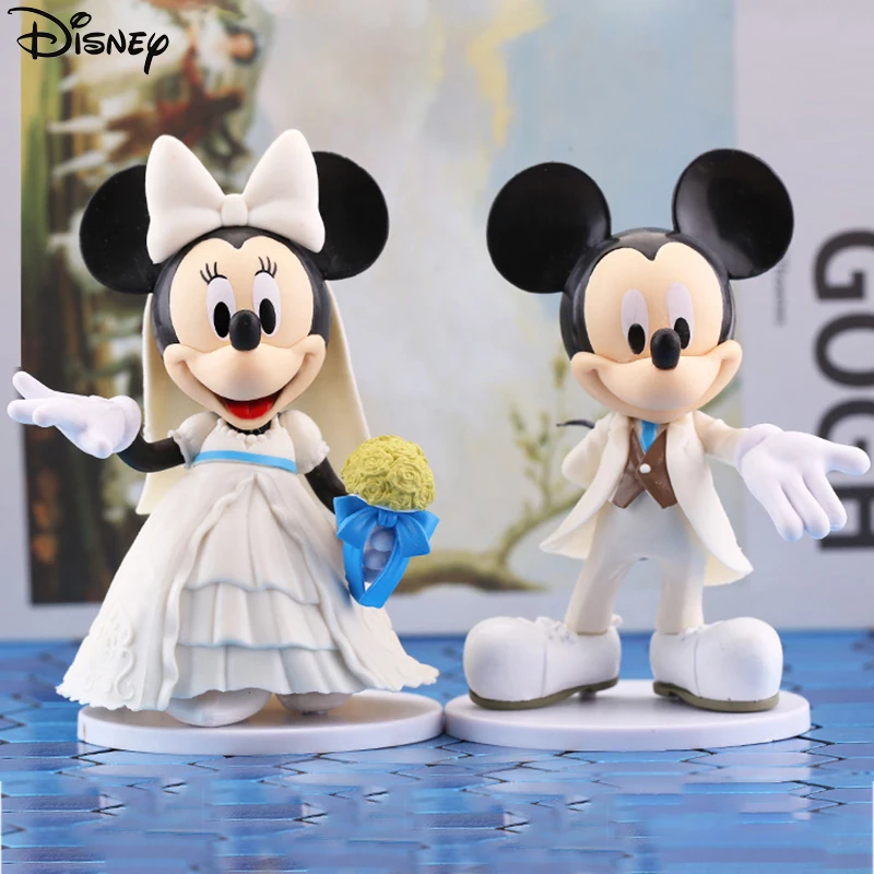 Disney Mickey Mouse Minnie Action Figure Toys Kawaii Figurine Marry Wedding Dress Couple Modle Doll Cake Decoration Wedding Gift
Disney Mickey Mouse Minnie Action Figure Toys Kawaii Figurine Marry Wedding Dress Couple Modle Doll Cake Decoration Wedding Gift
