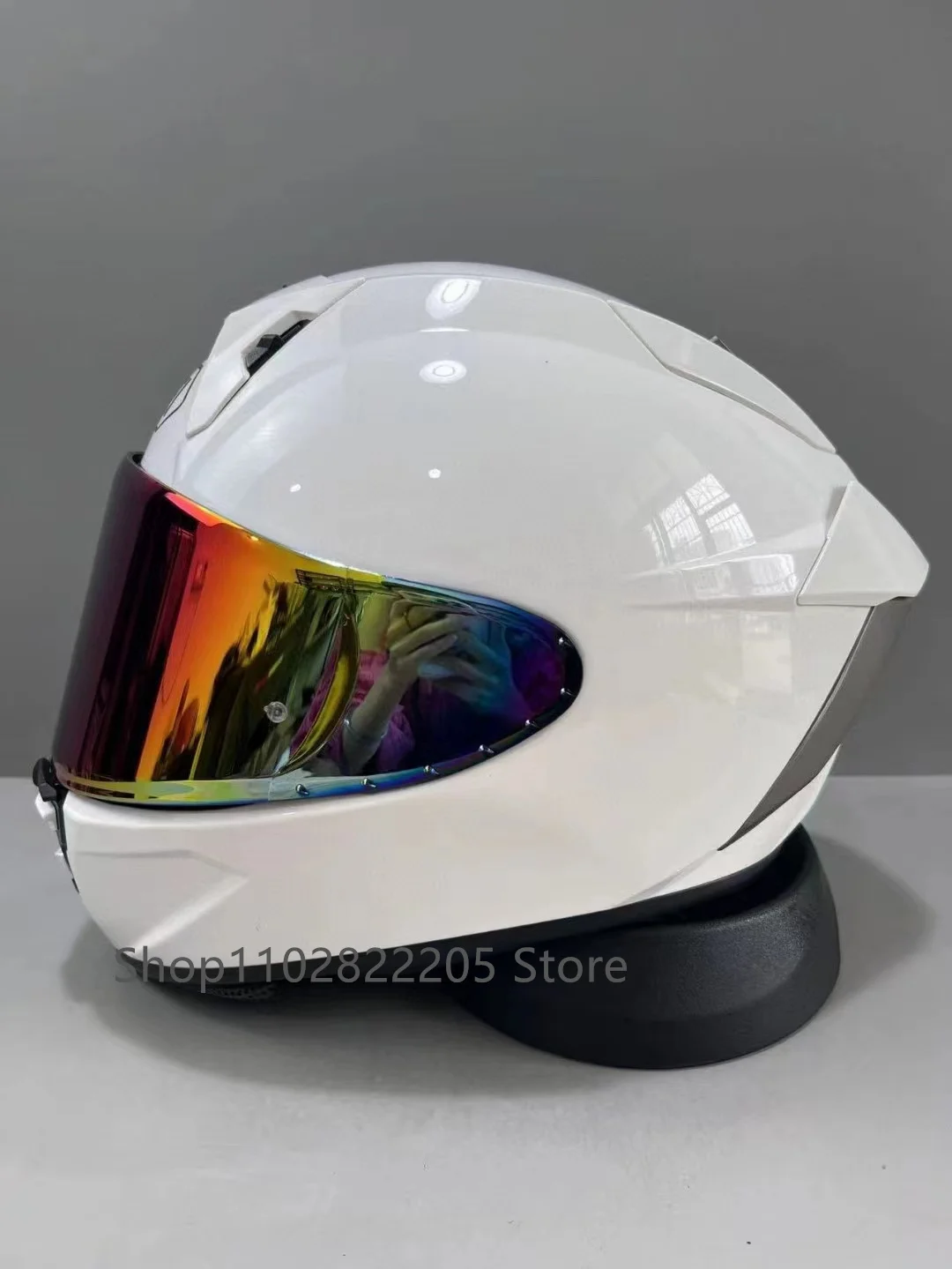

Мотоциклетный шлем на все лицо X-SPR Pro X15, глянцевый белый шлем X-15, шлем для езды на мотоцикле, гоночный мотоциклетный шлем
