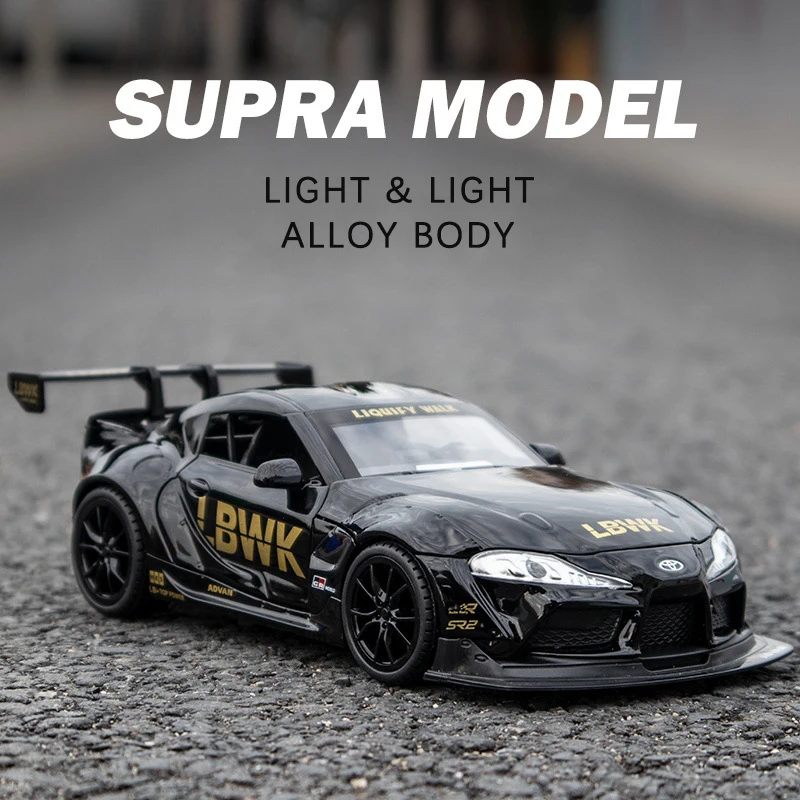 Toy for Boys 1:24 Diecast Alloy Model Car Miniature Supra Racing Metal Sportcar Metal Collected for Children Kids Gifts Hottoys
Toy for Boys 1:24 Diecast Alloy Model Car Miniature Supra Racing Metal Sportcar Metal Collected for Children Kids Gifts Hottoys