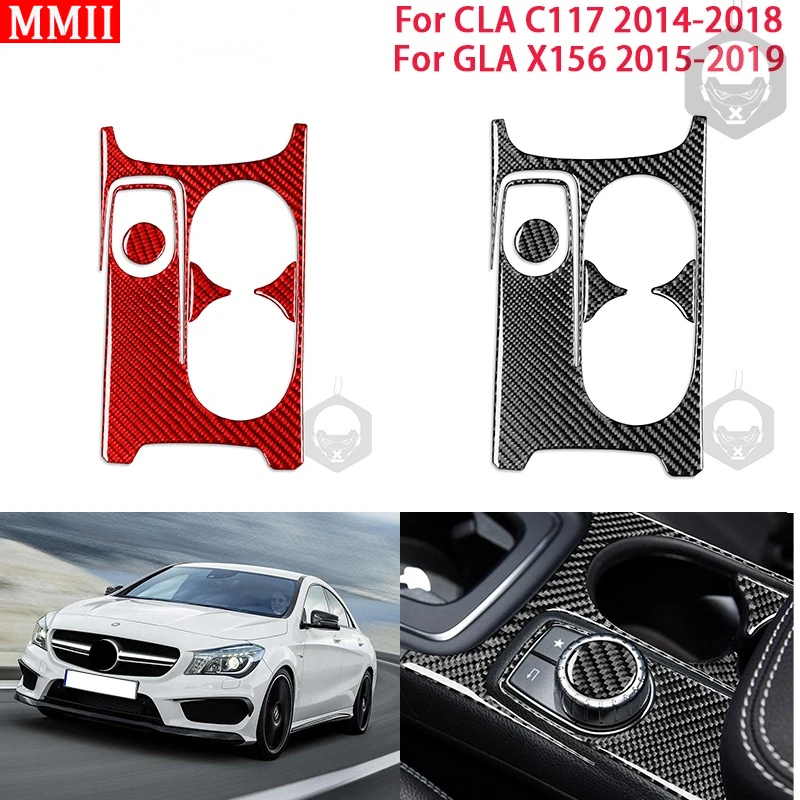 MMII Real Carbon Fiber Interiors Car Center Control Cupholder Decor Cover Sticker for Mercedes Benz CLA C117 GLA X156 2014-2019
MMII Real Carbon Fiber Interiors Car Center Control Cupholder Decor Cover Sticker for Mercedes Benz CLA C117 GLA X156 2014-2019