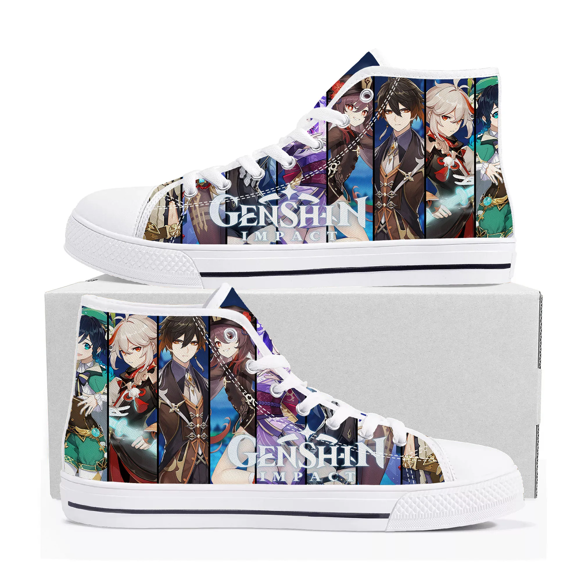 Anime Cartoon Game Genshin Impact High Top Sneakers Mens Womens Teenager High Quality Canvas Shoes Casual Tailor Made Sneaker
Anime Cartoon Game Genshin Impact High Top Sneakers Mens Womens Teenager High Quality Canvas Shoes Casual Tailor Made Sneaker