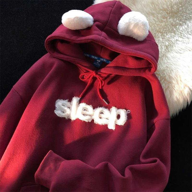 High Quality Rabbit Ears Hoodies Women Winter Plush Thickened Couples Korean Oversized Hoodie Coat Harajuku Grunge Y2k Clothes 
High Quality Rabbit Ears Hoodies Women Winter Plush Thickened Couples Korean Oversized Hoodie Coat Harajuku Grunge Y2k Clothes