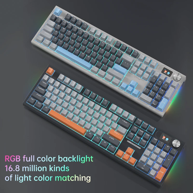 Игровая механическая клавиатура 104 клавиши RGB Hotswap беспроводная клавиатура Keycap эргономичная игровая клавиатура для компьютера ноутбука
Игровая механическая клавиатура 104 клавиши RGB Hotswap беспроводная клавиатура Keycap эргономичная игровая клавиатура для компьютера ноутбука