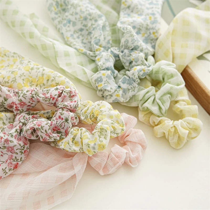 Bohemian Floral Print Bow Hair Scrunchies Chiffon Lattice Women Elastic Hair Band Ponytail Scarf Ribbon Hair Ties Accesories
Bohemian Floral Print Bow Hair Scrunchies Chiffon Lattice Women Elastic Hair Band Ponytail Scarf Ribbon Hair Ties Accesories