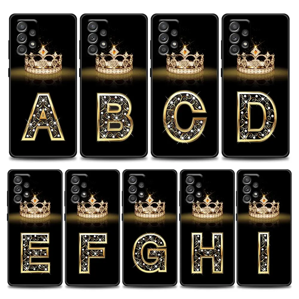 Fashion Diamond Crown Letter A-M Phone Case for Samsung A01 A02 S A03s A11 A12 A21s A32 5G A41 A72 5G A52s 5G A91 Soft Silicone
Fashion Diamond Crown Letter A-M Phone Case for Samsung A01 A02 S A03s A11 A12 A21s A32 5G A41 A72 5G A52s 5G A91 Soft Silicone