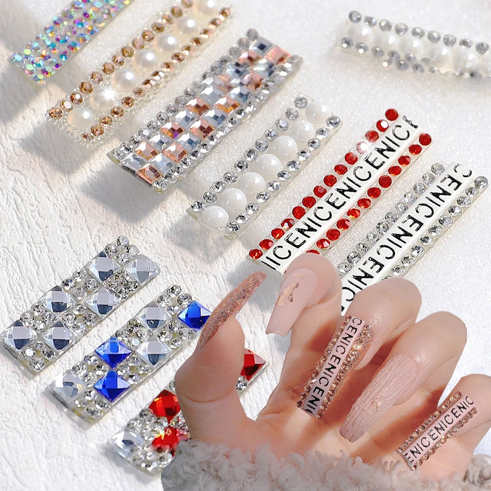 5pcs/Bag Mixed Rhinestone Letter Strip 33X8mm Crystal Nail Filling Jewelry 3D Colorful Diamond Pearl Manicure Charms Decoration*
5pcs/Bag Mixed Rhinestone Letter Strip 33X8mm Crystal Nail Filling Jewelry 3D Colorful Diamond Pearl Manicure Charms Decoration*