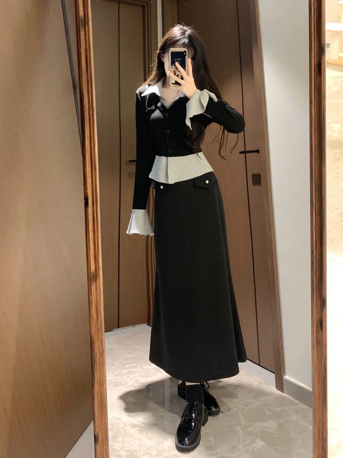 Plus Size Spring Autumn Women's Two-Pece Patchwork Sweater+High Waisted Long Skirt Loose Casual Workplace Women's Set
Plus Size Spring Autumn Women's Two-Pece Patchwork Sweater+High Waisted Long Skirt Loose Casual Workplace Women's Set