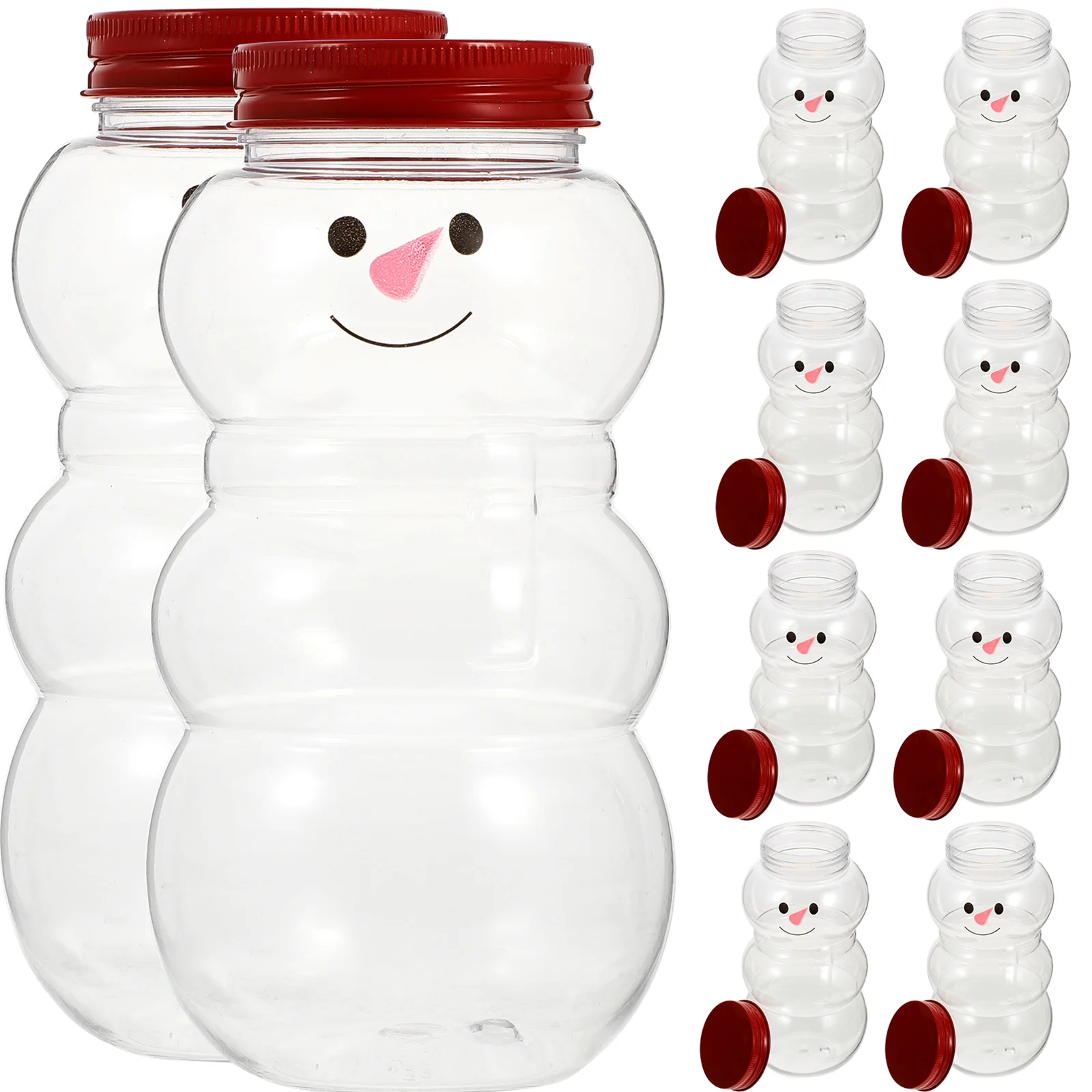 Bottles Christmas Candy Jars Snowman Bottlebeverage Container Plasticempty Jar Cookie Water Reusabledrinkingwrapping Caps Shake
Bottles Christmas Candy Jars Snowman Bottlebeverage Container Plasticempty Jar Cookie Water Reusabledrinkingwrapping Caps Shake