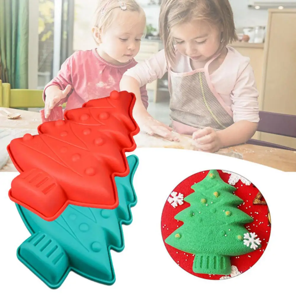 DIY Christmas Tree Silicone Cake Mold For Baking Accessories Cake Decorating Tools Non-Stick Art Resin Molds Kitchen Baking Tool
DIY Christmas Tree Silicone Cake Mold For Baking Accessories Cake Decorating Tools Non-Stick Art Resin Molds Kitchen Baking Tool