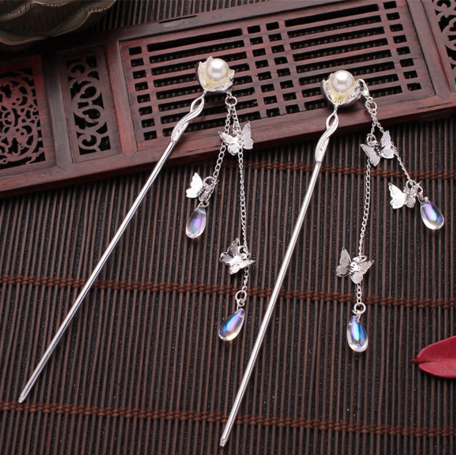 New Women Tassel Butterfly Hair Stick Hairpin Bridal Headdress Hair Fork Jewelry Ornaments Wedding Hair Styling Design Tools
New Women Tassel Butterfly Hair Stick Hairpin Bridal Headdress Hair Fork Jewelry Ornaments Wedding Hair Styling Design Tools