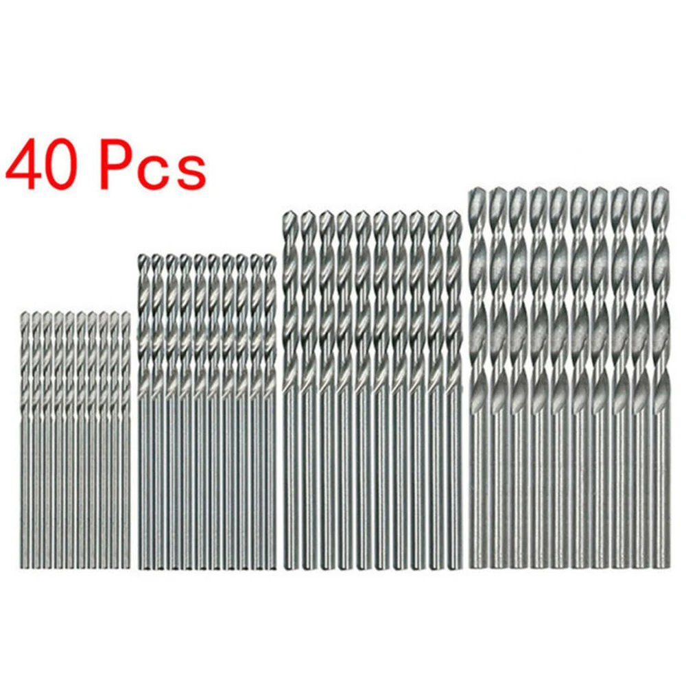 40pcs High Speed Steel Titanium Coated HSS Mini Drill Bit Straight Shank 0.5-2mm Drills For Rotary Bit Woodworking Tools A50
40pcs High Speed Steel Titanium Coated HSS Mini Drill Bit Straight Shank 0.5-2mm Drills For Rotary Bit Woodworking Tools A50