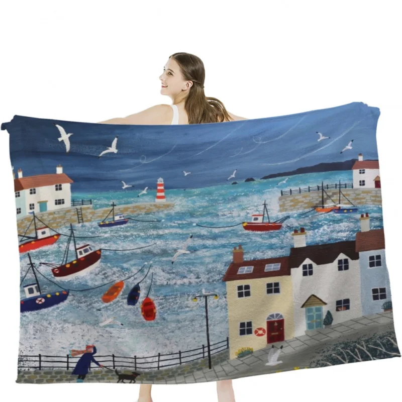 Мягкое бархатное одеяло Stormy Harbor, легкое одеяло для кровати, Флисовое одеяло для домашнего декора
Мягкое бархатное одеяло Stormy Harbor, легкое одеяло для кровати, Флисовое одеяло для домашнего декора