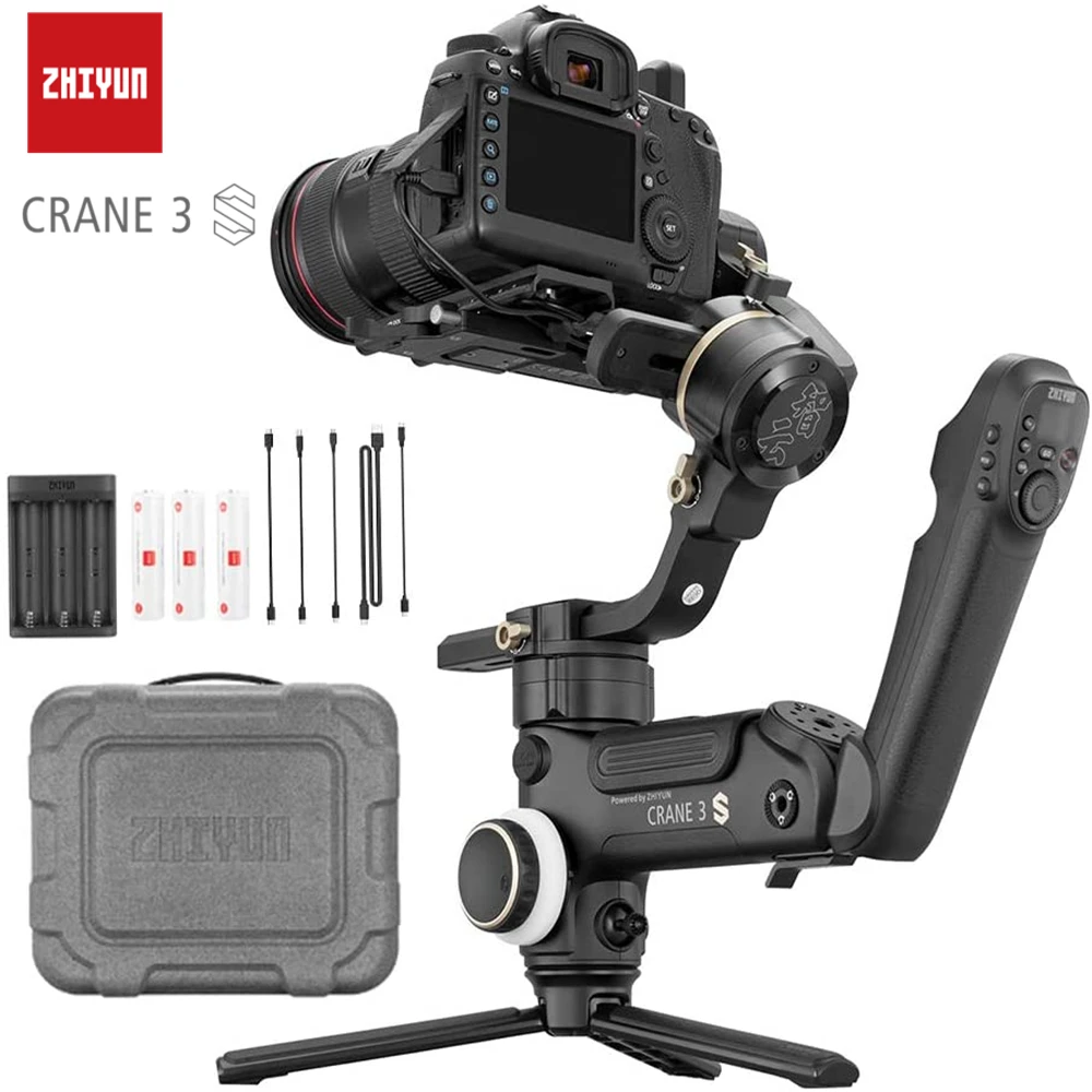 3-осевой ручной карданный стабилизатор Zhiyun Crane 3S 3S-E 3S Pro для DSLR-камер, видеокамер, выдвижная нагрузка 6,5 кг
3-осевой ручной карданный стабилизатор Zhiyun Crane 3S 3S-E 3S Pro для DSLR-камер, видеокамер, выдвижная нагрузка 6,5 кг