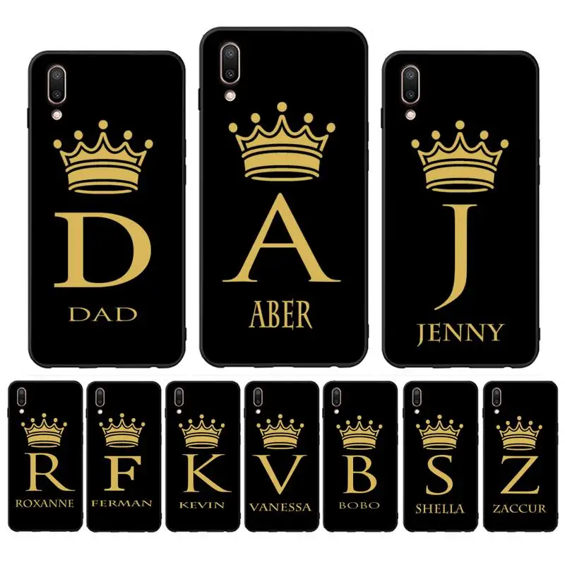 Initial Letter A Z Crown Phone Case For Oppo Reno Realme C3 6Pro For vivo Y91C Y17 Y19 Capa
Initial Letter A Z Crown Phone Case For Oppo Reno Realme C3 6Pro For vivo Y91C Y17 Y19 Capa