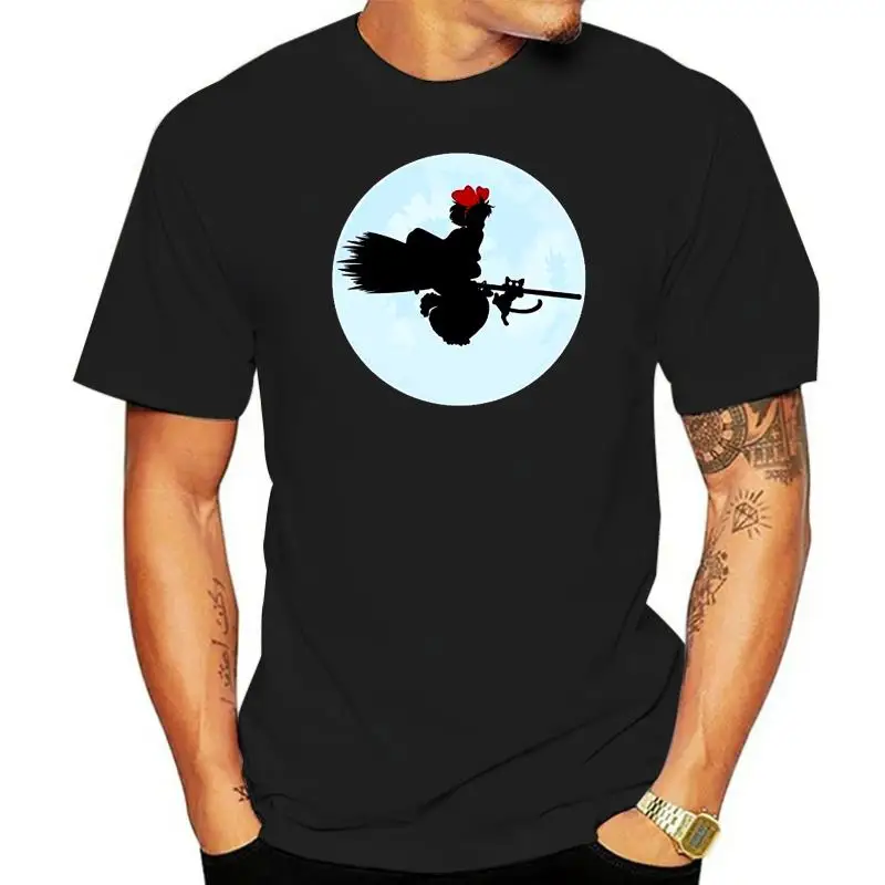 Футболка мужская летняя повседневная, рубашка с коротким рукавом, силуэт ведьмы, служба доставки Kiki 
Футболка мужская летняя повседневная, рубашка с коротким рукавом, силуэт ведьмы, служба доставки Kiki