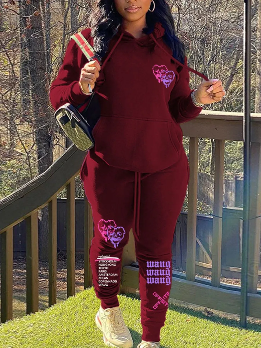 LW Heart Letter 2PC Print Tracksuit Set Long Sleeve Hoodie+Casual Trousers Matching Activewears Women Autumn Winter Sweatersuits
LW Heart Letter 2PC Print Tracksuit Set Long Sleeve Hoodie+Casual Trousers Matching Activewears Women Autumn Winter Sweatersuits