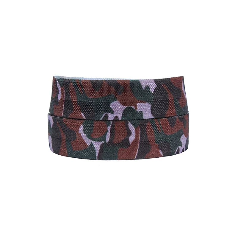 5/8" 16mm green and grey camo printed foe ribbon, 50 yards per lot printed fold over elastic
5/8" 16mm green and grey camo printed foe ribbon, 50 yards per lot printed fold over elastic